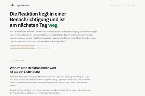 Aus Interaktion Pipeline machen