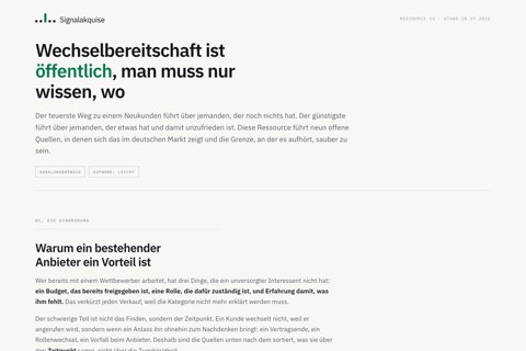 Unzufriedene Kunden eines Wettbewerbers finden