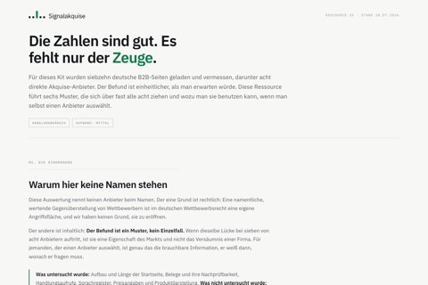 Was acht deutsche Anbieter versprechen und belegen