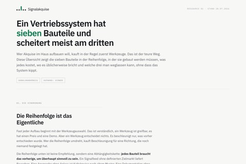 Wie ein Vertriebssystem gebaut wird